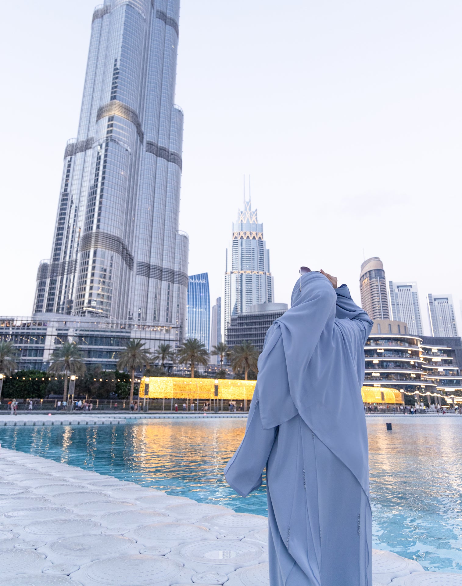 Silver Sky Abaya